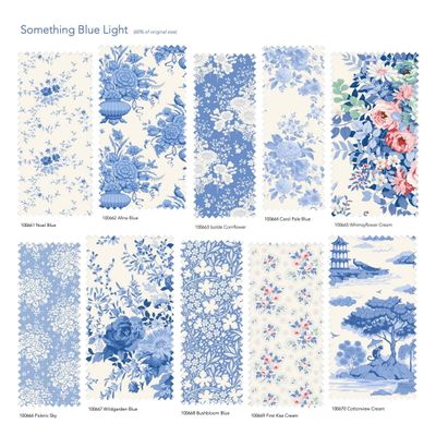 Tilda Fabric - Something Blue (Light) Fat Quarter 1/4 Bundle