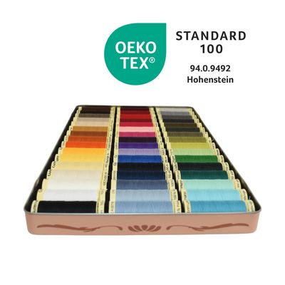 Gutermann Sew-All Polyester Sewing Thread in Nostalgic Box - 48 Reels