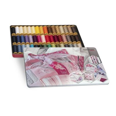 Gutermann 100% Mercerised Cotton Sewing Thread Box - 48 Reels