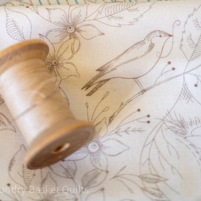 Sewing Bird Charm Pack - by Laundry Basket Quilts for Andover Fabrics