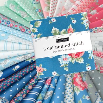 Moda a Cat Named Stitch by Camille Roskelley - Charm Pack