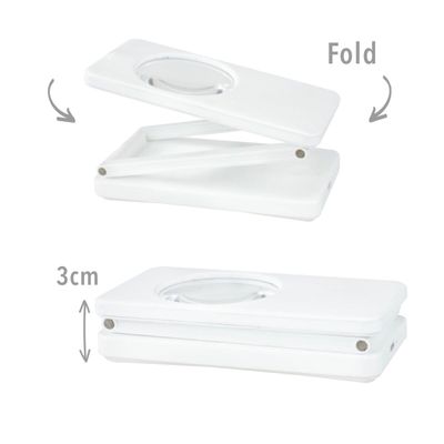 Triumph Z-Folding Portable LED Magnifier Lamp - Rechargeable Sewing Travel Light
