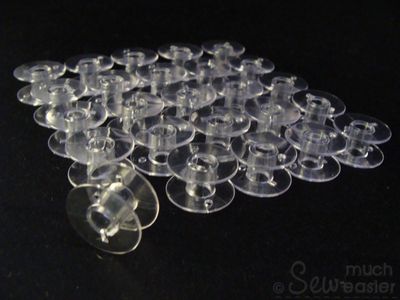Pack of 25 Empty Plastic Bobbins