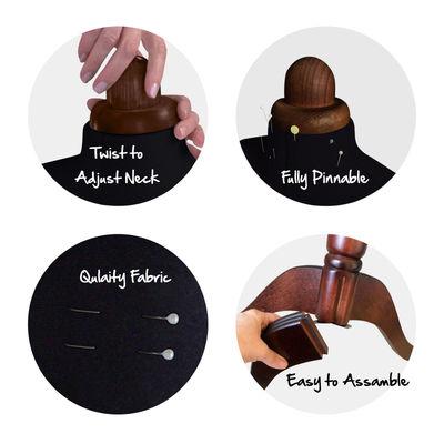 Adjustoform Lady Valet Mannequin Small Size 8 - 14 in Black