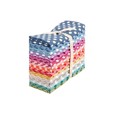 Tilda Fabric - Medium Dots Fat Quarter 1/4 Bundle Basic Blenders