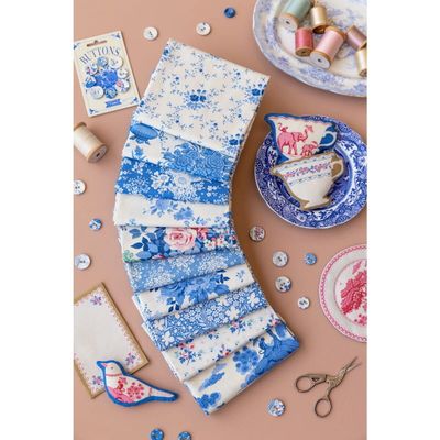Tilda Fabric - Something Blue Fat Quarter 1/4 Bundle