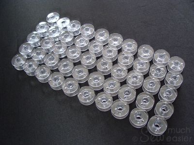 Pack of 50 Empty Plastic Bobbins