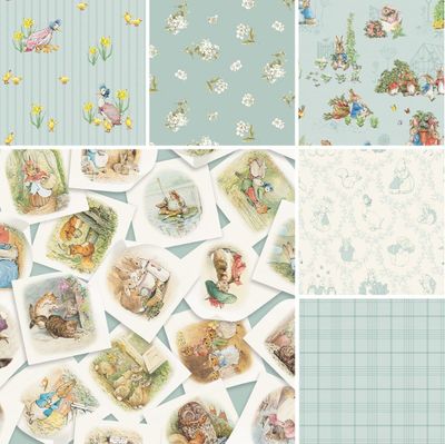 Peter Rabbit & Friends by Riley Blake Designs - Layer Cake / 10" inch Squares