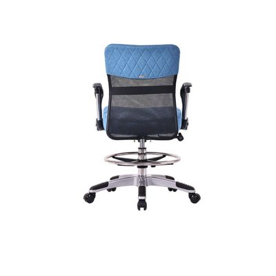 Horn Lux-i Sewing Arm Chair - for Adjustable Height Sewing & Cutting - Ocean Blue