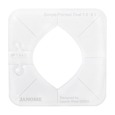 Janome Ruler Work Kit (RWK001) Quilting Templates for Ruler Work Foot