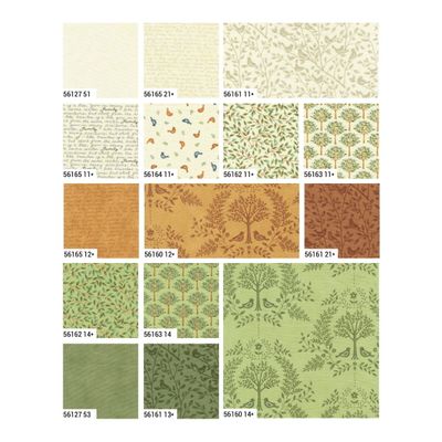 Moda Fabric Family Tree by Deb Strain - Charm Pack