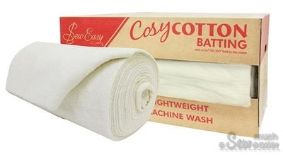 Sew Easy 100% Cotton Batting (254cm Width) - Whole Roll 15m