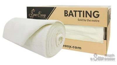 Sew Easy 100% Wool Batting (254cm Width) - Whole Roll 15m