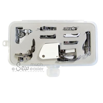 Denim & Dressmaking Sewing Machine Presser Foot Set (Universal for Low Shank 7mm & 5mm machines)