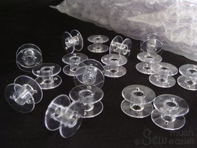 Bulk Pack of 500 Empty Plastic Bobbins