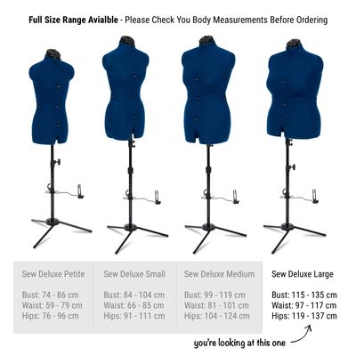 Adjustoform Sew Deluxe Leg Form Trousers Mannequin Size C (Large)