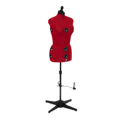 Adjustable Dressmaker's Mannequin - Medium Red