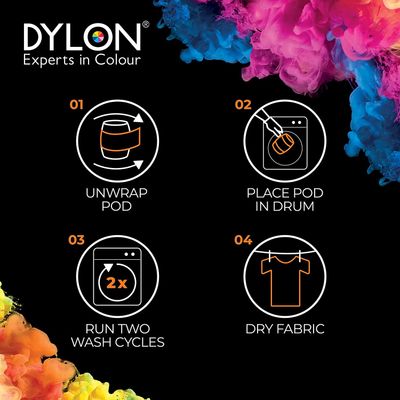 Dylon Navy Blue Fabric Dye - Machine Dye Pod x 2 Packs