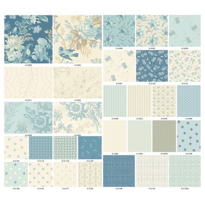 Sewing Bird Charm Pack - by Laundry Basket Quilts for Andover Fabrics