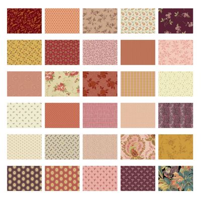 Amber Secret Stash Favourites Charm Pack - by Laundry Basket Quilts for Andover Fabrics