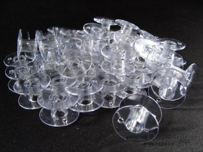 Pack of 100 Empty Plastic Bobbins