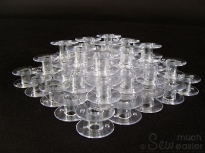 Pack of 50 Empty Plastic Bobbins