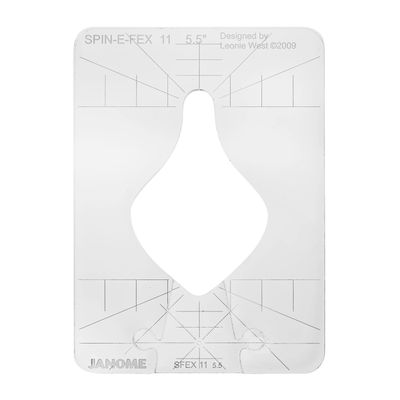 Janome Ruler Work Kit (RWK001) Quilting Templates for Ruler Work Foot