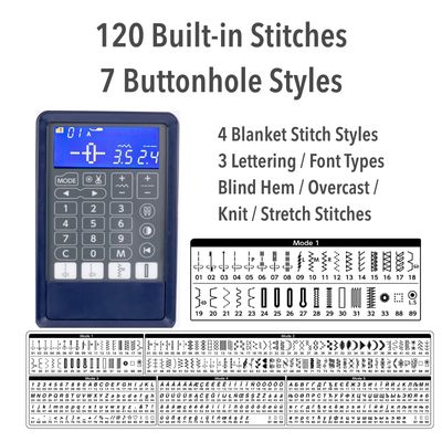 Janome Skyline S3 AE Sewing Machine - Best Value Large Space for Quilting