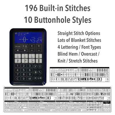Janome Skyline S6 AE Sewing Machine + The 9mm Ultimate Feet Set for Better Value