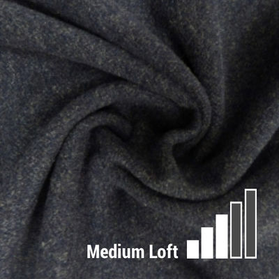 Matilda's Own Wool Poly Batting Charcoal (240cm Width) - Whole Roll 30m