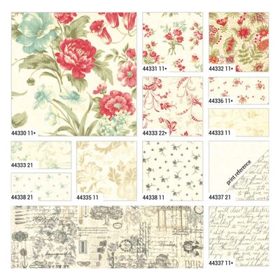 Moda Etchings by 3 Sisters - Jelly Roll (Collection for a Cause)