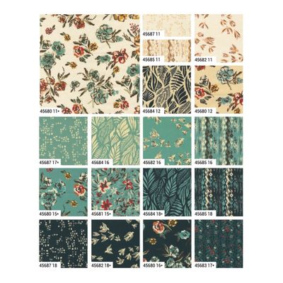 Moda Fabric Flora + Thread by Fancy That  - Charm Pack