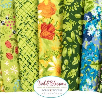 Moda Wild Blossoms by Robin Pickens - Jelly Roll