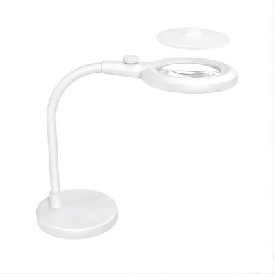 Triumph LED Magnifier Desk Lamp - 90mm Distortion-Free Optical Glass Lens