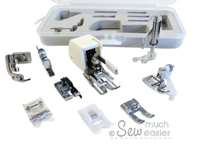 Denim & Dressmaking Sewing Machine Presser Foot Set (Universal for Low Shank 7mm & 5mm machines)