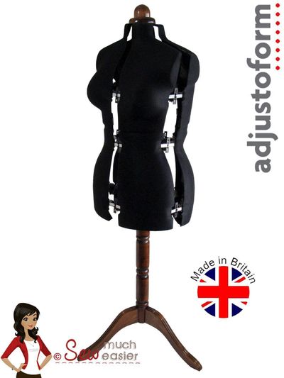 Adjustoform Lady Valet Mannequin Medium Size 14 - 20 in Black