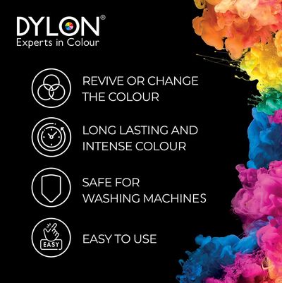 Dylon Intense Black Fabric Dye - Machine Dye Pod