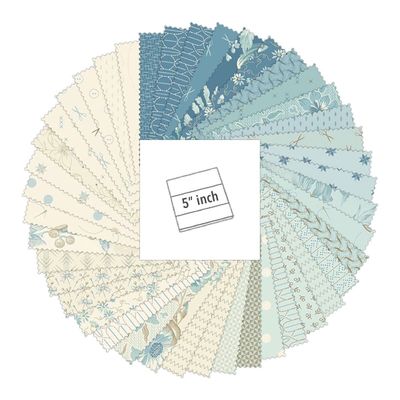 Sewing Bird Charm Pack - by Laundry Basket Quilts for Andover Fabrics