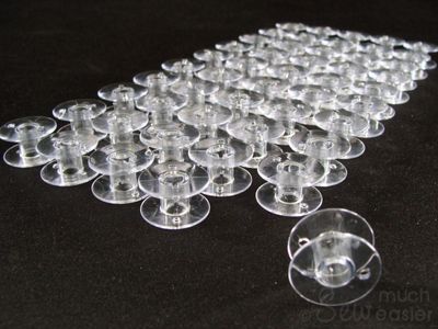 NEW 20pcs Clear Plastic Home Sewing Machine Thread Empty Bobbins