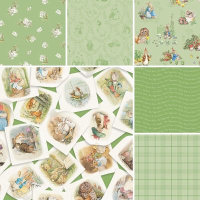 Peter Rabbit & Friends by Riley Blake Designs - Layer Cake / 10" inch Squares