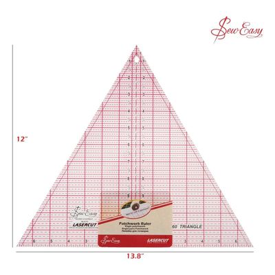 Sew Easy Patchwork Quilting Ruler Set - Triangles for Rotary Cutting