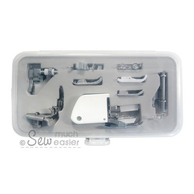Denim & Dressmaking Sewing Machine Presser Foot Set (Universal for Low Shank 7mm & 5mm machines)