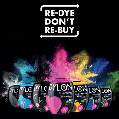Dylon Intense Black Fabric Dye - Machine Dye Pod