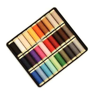 Gutermann Sew-All Polyester Sewing Thread in Nostalgic Box - 30 Reels