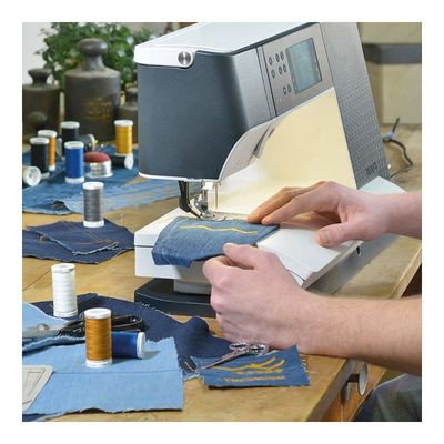 Gutermann Denim Sewing Thread Set - 8 Reels + Schmetz Jeans Needles