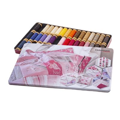 Gutermann 100% Mercerised Cotton Sewing Thread Box - 48 Reels
