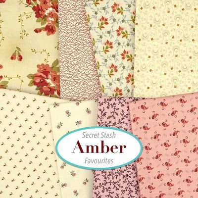 Amber Secret Stash Favourites Charm Pack - by Laundry Basket Quilts for Andover Fabrics