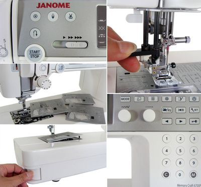 Janome Memory Craft MC6700P Semi-Industrial Sewing Machine - Best for Quilting Pro