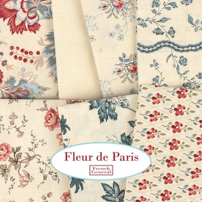 Moda Fabric Fleur de Paris by French General - Charm Pack