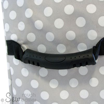Polka Dot Sewing Machine Trolley Bag - Grey